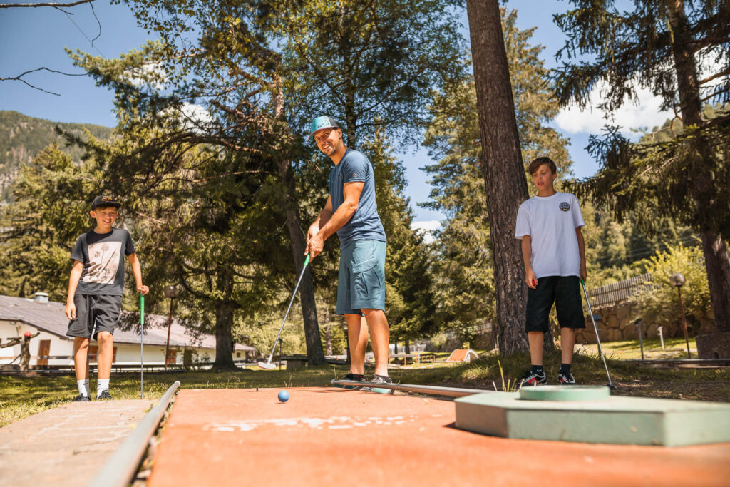 Minigolf in Wiesen bei Sterzing